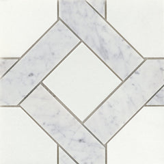 Emser Alluro 9"x9" Mini Manor Silver