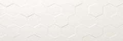 Emser Center 13"x35"  Hex White