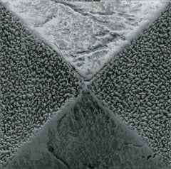 Daltile Anthology Armor 2" X 2" Deco Pyramid Forged Steel