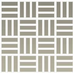 Daltile Color Wheel Mosaic 1" X 3" Lattice Weave Glossy Architectural Gray