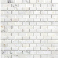 Daltile Marble 12" X 12" Brick Joint First Snow Eleg
