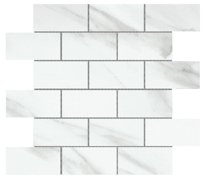 Emser Nobleza 12"x12" Off-set Mosaic 2"x4" Matte Astrga