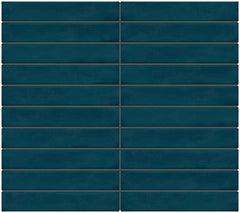Daltile Artcrafted 12" X 10" Straight Joint Mosaic 1" X 6" Tide