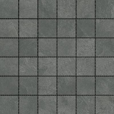 Emser Brook II 12" X 12" Mosaic 2" X 2" Graphite 